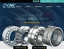 Tablet Screenshot of cnzbearings.com